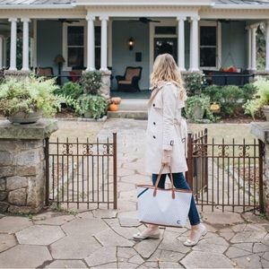 Size 2 club Monaco trench coat in light sand